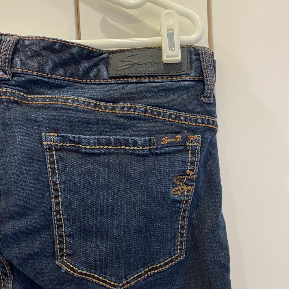 SEVEN 7 Women's Size 12 Denim Dark Blue Wash Bootcut Jeans Southwestern Style - Picture 12 of 12